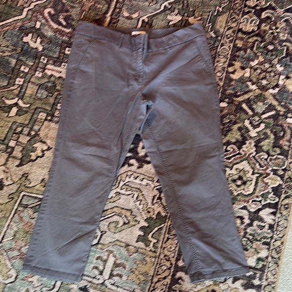 Loft size 14 Casual Pants - Black, Tan, Gray, Green chino cropped capri LOT - Picture 4 of 14